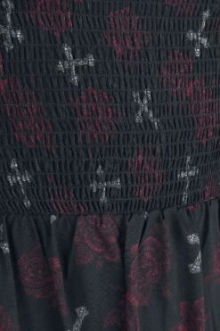 "Maxikleid Mit Alloverprint" Langes Kleid Schwarz Von Rock Rebel By EMP -Forbunrs Geschaft 534773d