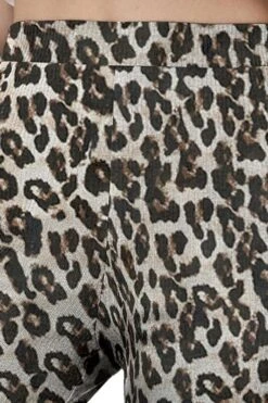 "NMPASA HW FLARED PANTS NOOS" Stoffhose Leopard Von Noisy May -Forbunrs Geschaft 535334d