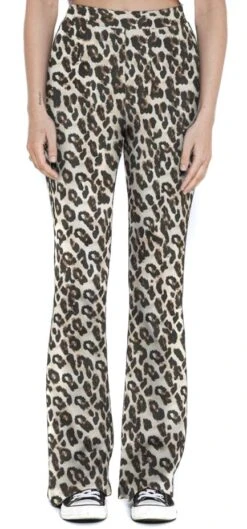 "NMPASA HW FLARED PANTS NOOS" Stoffhose Leopard Von Noisy May -Forbunrs Geschaft 535334wa