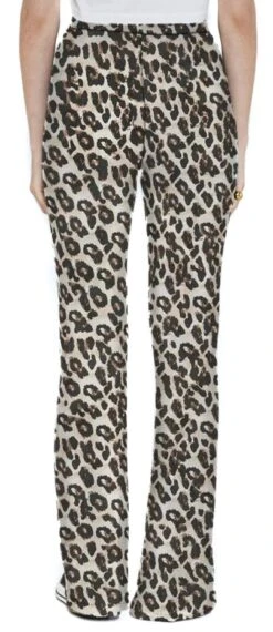 "NMPASA HW FLARED PANTS NOOS" Stoffhose Leopard Von Noisy May -Forbunrs Geschaft 535334wb