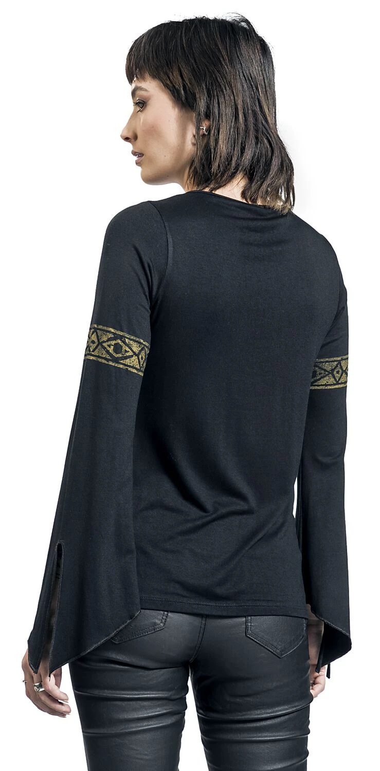 "Horse Of Rohan" Langarmshirt Schwarz Von Der Herr Der Ringe 7 "Horse Of Rohan" Langarmshirt Schwarz Von Der Herr Der Ringe – Bild 5