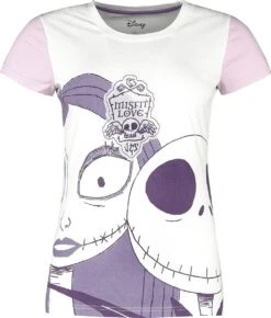 "Jack Und Sally" T-Shirt Multicolor Von The Nightmare Before Christmas