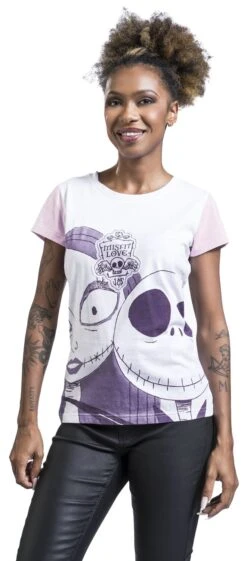 "Jack Und Sally" T-Shirt Multicolor Von The Nightmare Before Christmas -Forbunrs Geschaft 537560wa