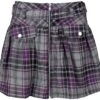 "Beltaine Skirt" Kurzer Rock Grau/lila Von Chemical Black -Forbunrs Geschaft 537731a