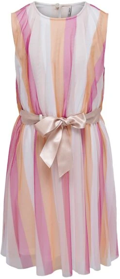 "Rosa Tulle Dress" Langes Kleid Multicolor Von Kids ONLY