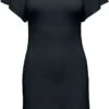 "ONLLEELO S/S V-NECK DRESS KNT NOOS" Mittellanges Kleid Schwarz Von Only -Forbunrs Geschaft 538625a