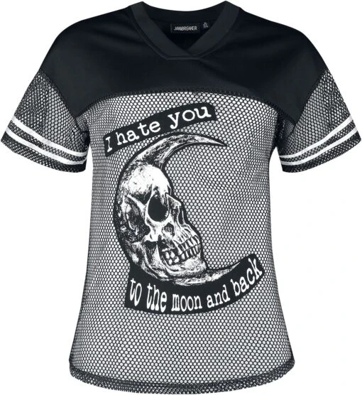 "To The Moon And Back Tee" T-Shirt Schwarz/weiß Von Jawbreaker -Forbunrs Geschaft 538986a