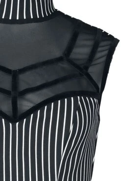 "Pinstripe Spider Web Dress" Kurzes Kleid Schwarz/weiß Von Jawbreaker -Forbunrs Geschaft 538994d