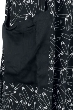 "Safety Pin Dress" Langes Kleid Schwarz/weiß Von Hell Bunny 9 "Safety Pin Dress" Langes Kleid Schwarz/weiß Von Hell Bunny -Forbunrs Geschaft 539301d2