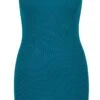 "Ladies Off Shoulder Rib Dress" Kurzes Kleid Grün Von Urban Classics -Forbunrs Geschaft 539985a