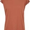 "Ladies Stretch Jersey Cropped Tee" T-Shirt Rot Von Urban Classics -Forbunrs Geschaft 540006a