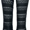 "Ladies Flared Crochet Knit Leggings" Leggings Schwarz Von Urban Classics