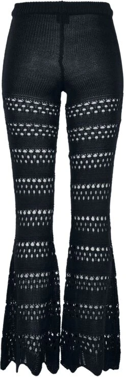 "Ladies Flared Crochet Knit Leggings" Leggings Schwarz Von Urban Classics -Forbunrs Geschaft 540414b