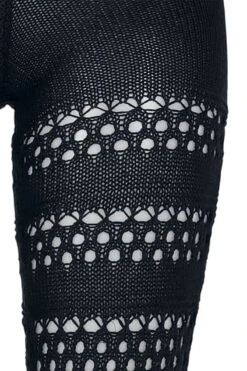 "Ladies Flared Crochet Knit Leggings" Leggings Schwarz Von Urban Classics -Forbunrs Geschaft 540414d