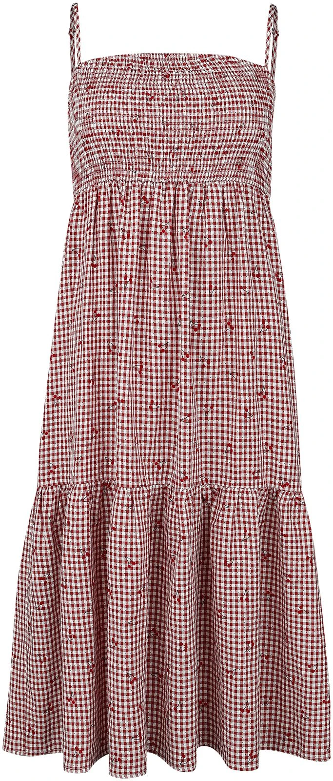 "Sweet Pea Dress" Mittellanges Kleid Rot/weiß Von Banned Retro 3 "Sweet Pea Dress" Mittellanges Kleid Rot/weiß Von Banned Retro