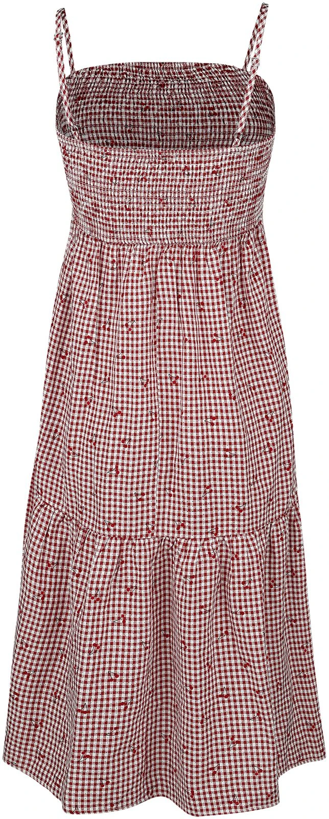 "Sweet Pea Dress" Mittellanges Kleid Rot/weiß Von Banned Retro 4 "Sweet Pea Dress" Mittellanges Kleid Rot/weiß Von Banned Retro – Bild 2