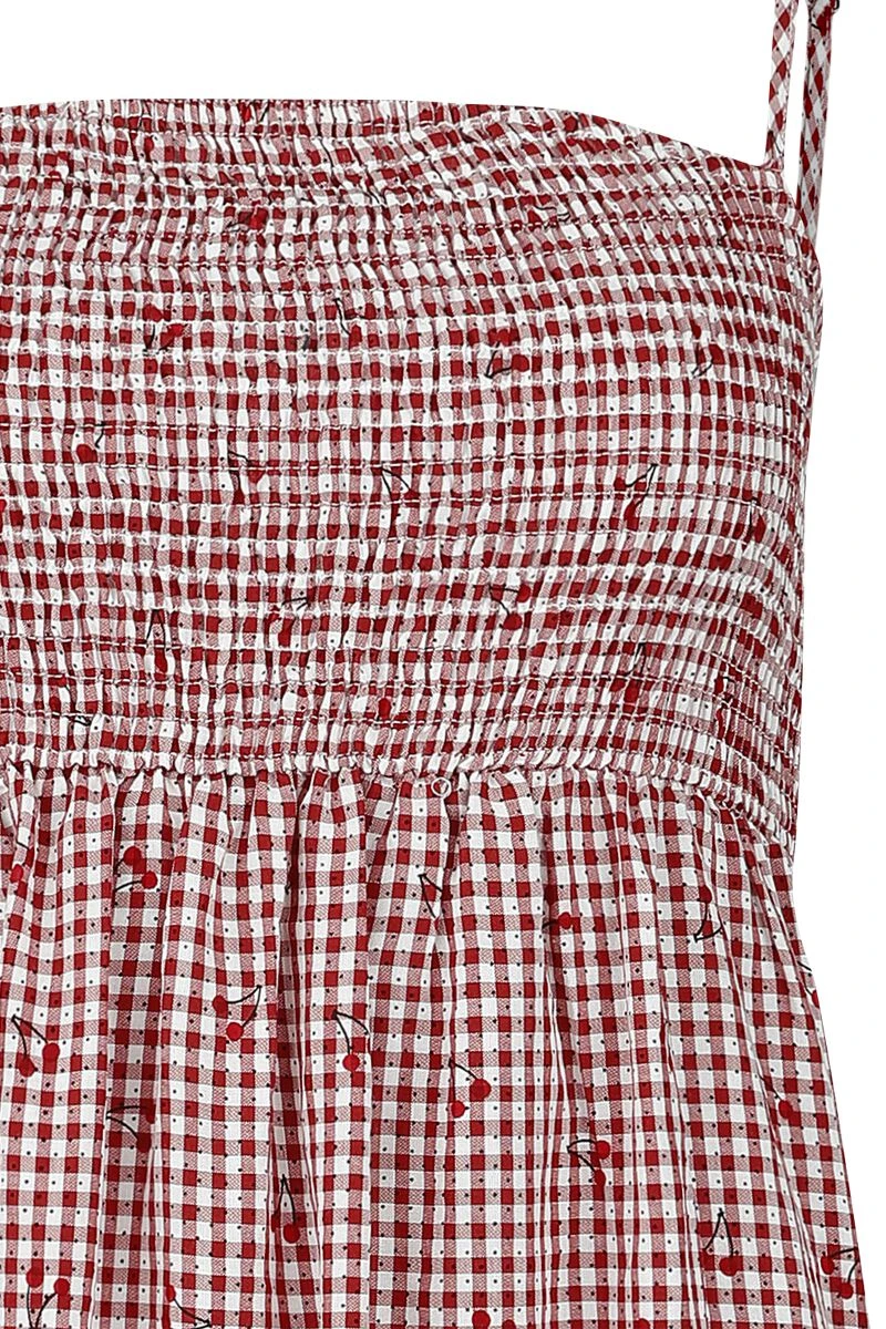 "Sweet Pea Dress" Mittellanges Kleid Rot/weiß Von Banned Retro 5 "Sweet Pea Dress" Mittellanges Kleid Rot/weiß Von Banned Retro – Bild 3