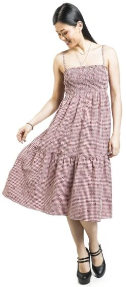 "Sweet Pea Dress" Mittellanges Kleid Rot/weiß Von Banned Retro 10 "Sweet Pea Dress" Mittellanges Kleid Rot/weiß Von Banned Retro -Forbunrs Geschaft 541619wa