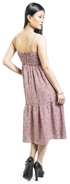 "Sweet Pea Dress" Mittellanges Kleid Rot/weiß Von Banned Retro 11 "Sweet Pea Dress" Mittellanges Kleid Rot/weiß Von Banned Retro -Forbunrs Geschaft 541619wb