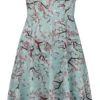 "Flower Scent Fit & Flare Dress" Mittellanges Kleid Multicolor Von Banned Retro -Forbunrs Geschaft 541637a