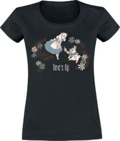 "Time´s Up" T-Shirt Schwarz Von Alice Im Wunderland