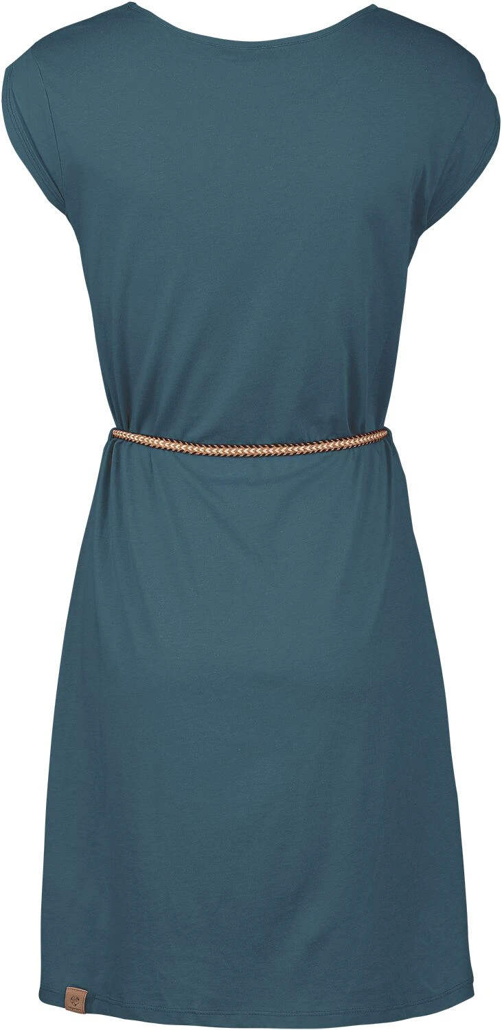 "MANNDY DRESS ORGANIC" Mittellanges Kleid Petrol Von Ragwear 4 "MANNDY DRESS ORGANIC" Mittellanges Kleid Petrol Von Ragwear – Bild 2