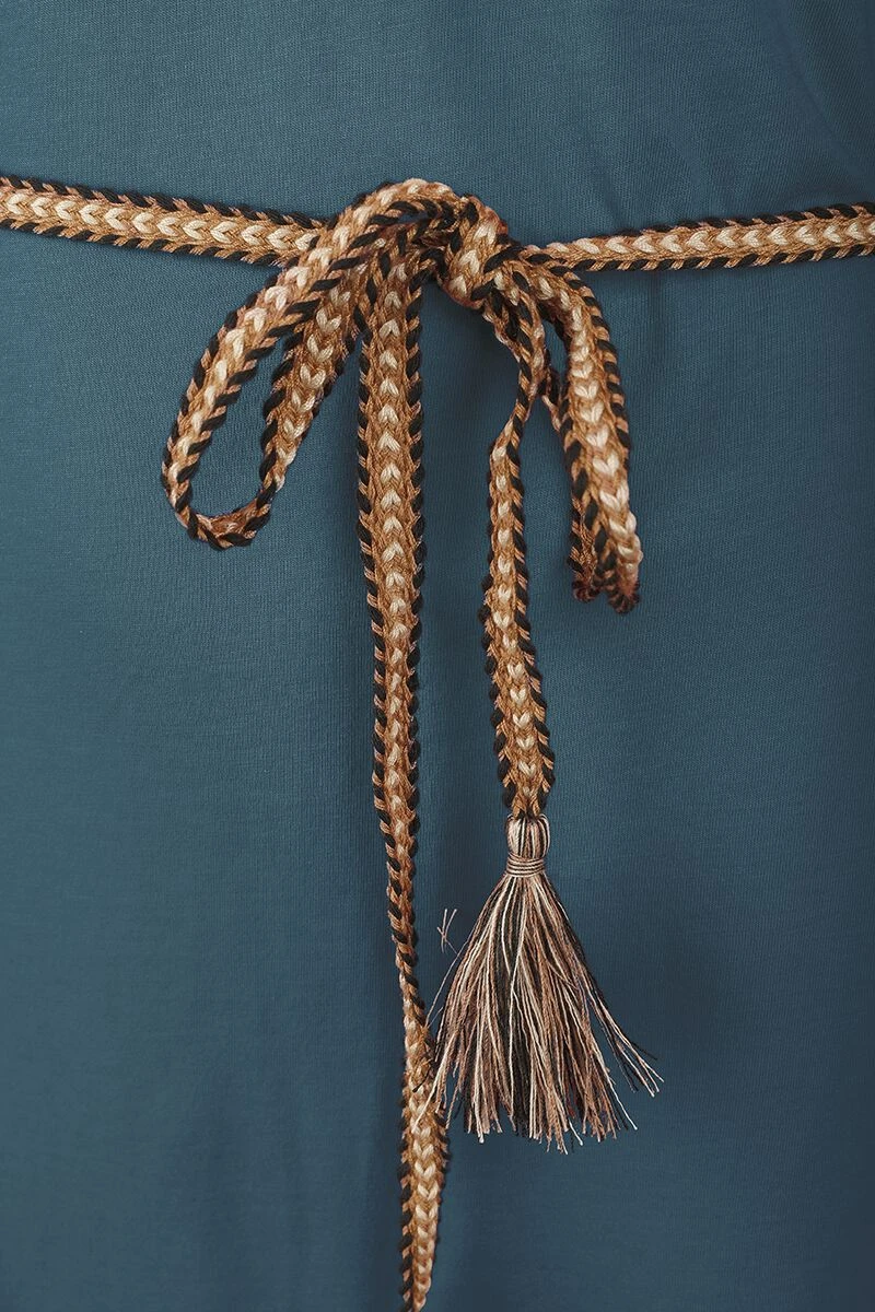 "MANNDY DRESS ORGANIC" Mittellanges Kleid Petrol Von Ragwear 5 "MANNDY DRESS ORGANIC" Mittellanges Kleid Petrol Von Ragwear – Bild 3