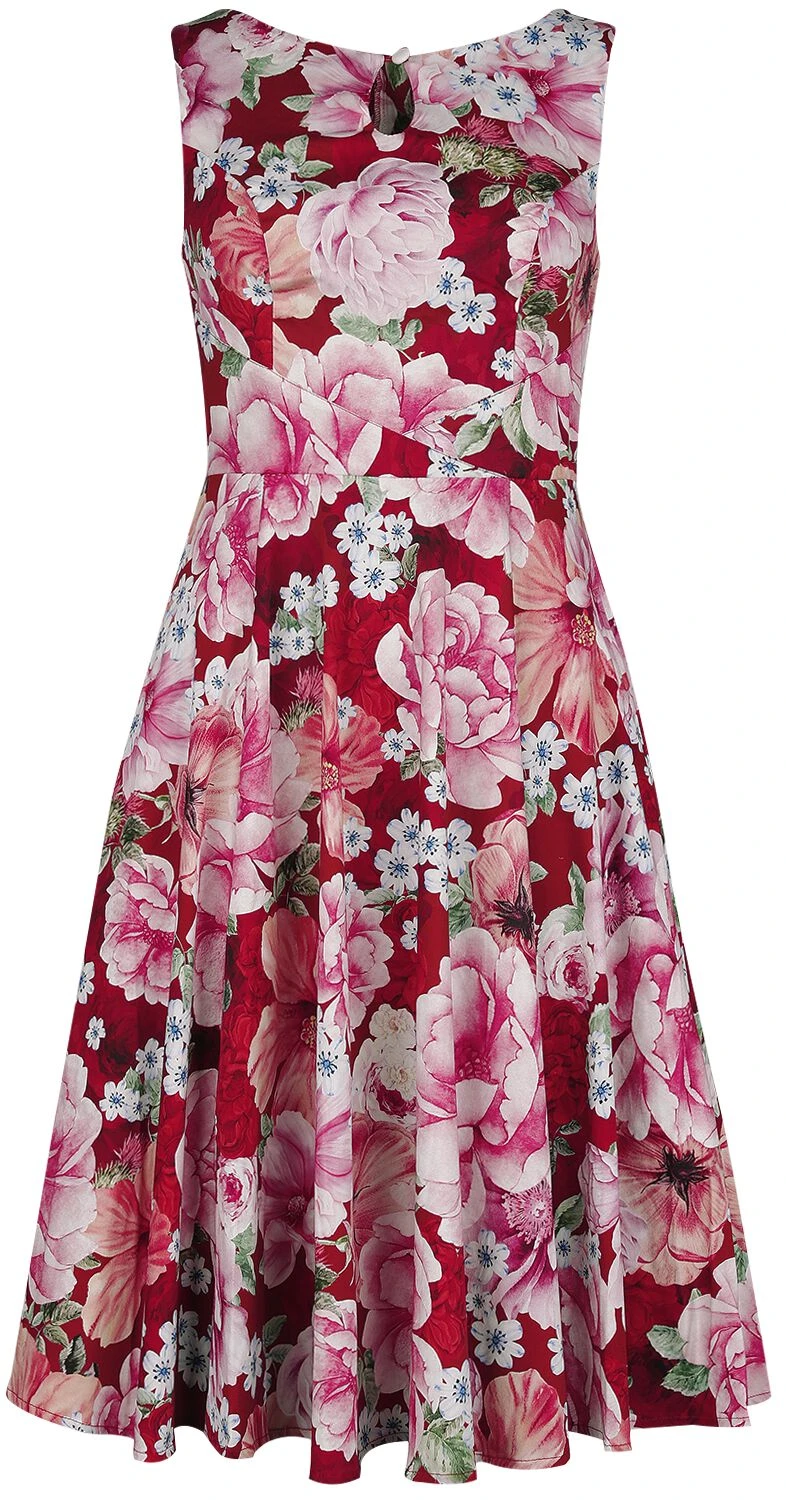 "Feanr Floral Swing Dress" Mittellanges Kleid Multicolor Von H&R London 3 "Feanr Floral Swing Dress" Mittellanges Kleid Multicolor Von H&R London