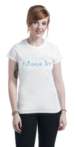 "Ich Brauche Vtiamin See" T-Shirt Weiß Von Sprüche -Forbunrs Geschaft 543478wa