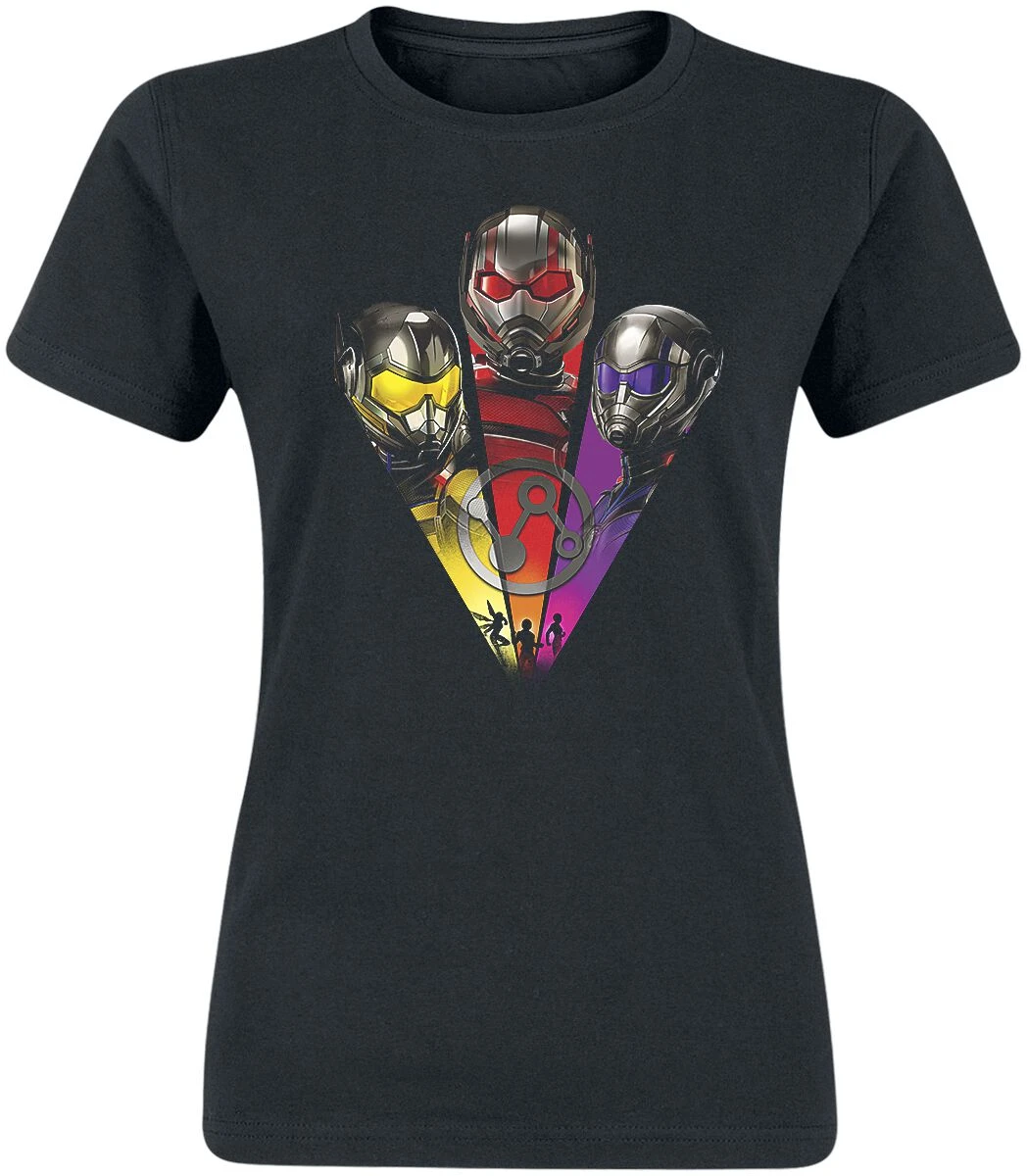 "Ant-Man And The Wasp - Quantumania - Hero Cutouts" T-Shirt Schwarz Von Ant-Man 3 "Ant-Man And The Wasp - Quantumania - Hero Cutouts" T-Shirt Schwarz Von Ant-Man