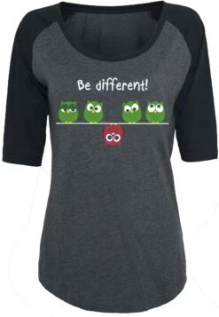 "Be Different!" T-Shirt Schwarz/grau Von Be Different!